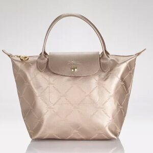 Longchamp Le Pliage LM Metal Tote Bag  Nylon Made in France